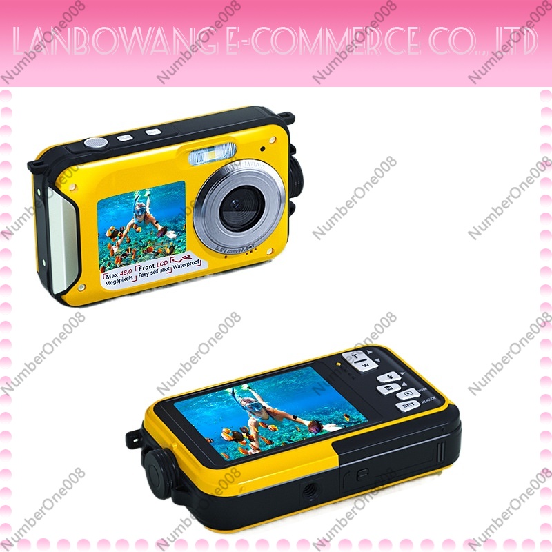 Underwater Camera - Kamera Aksi Layar Ganda Tahan Air
