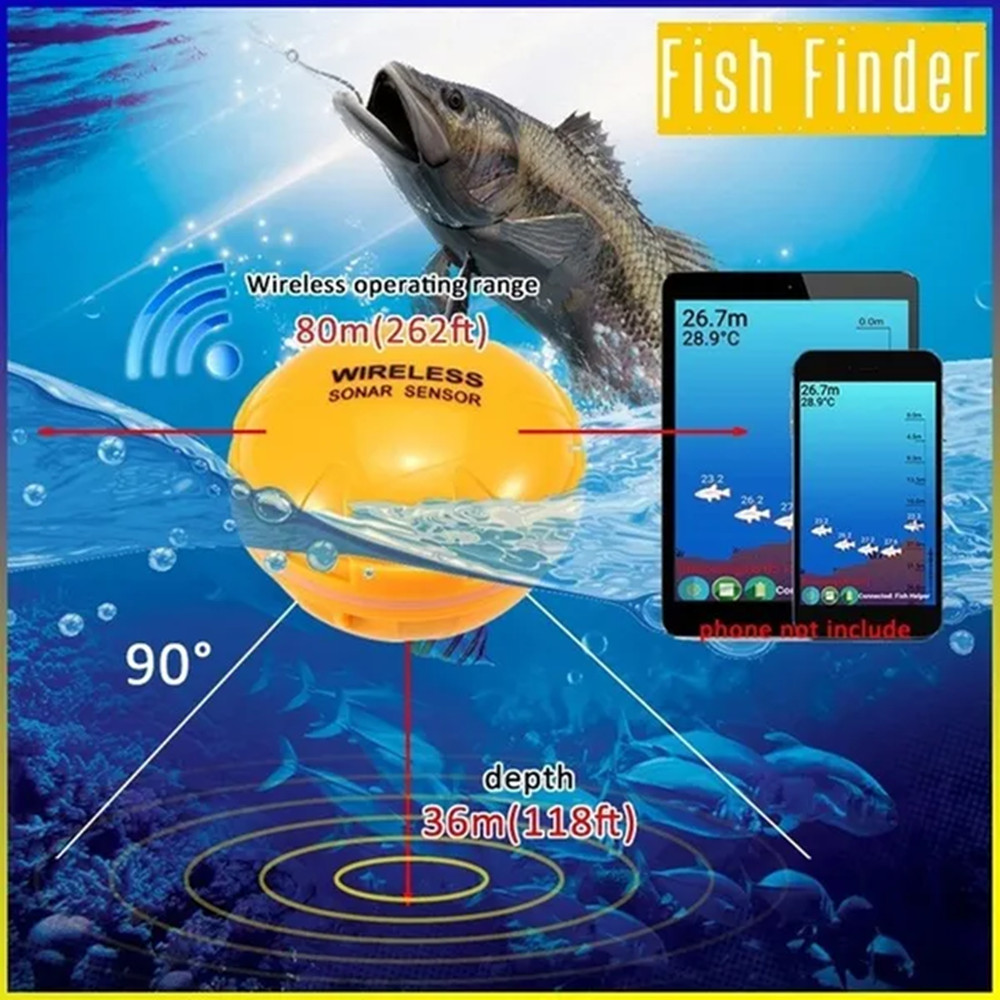 PUPOPAN 100M Ponsel Pintar Bar - Fishing Depth Finder ulasan dan harga