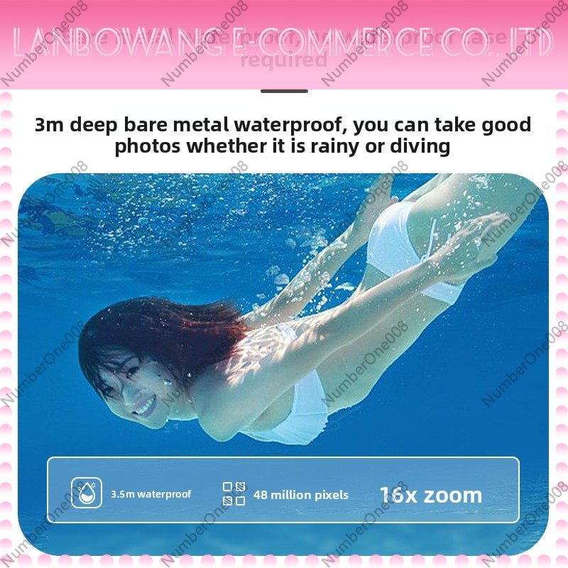 Kamera Aksi Layar Ganda Tahan  - Underwater Camera ulasan dan harga