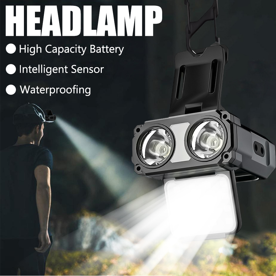 Lampu Kepala LED COB Sensor de - Fishing Light ulasan dan harga